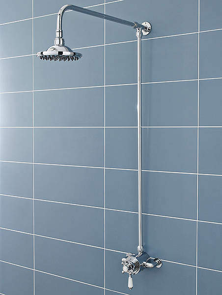 Ultra Showers Traditional Dual Thermostatic Shower Valve & Rigid Riser Kit.
