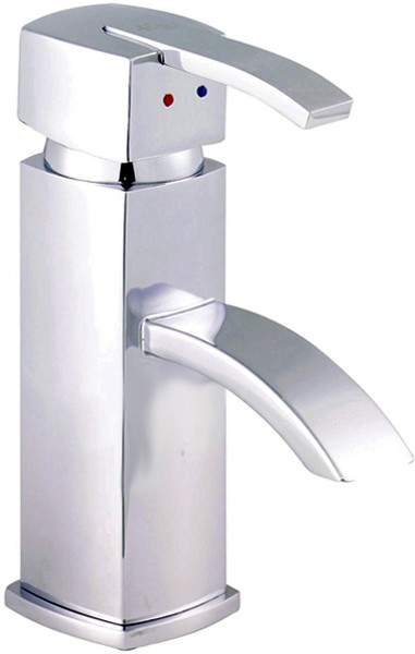 Hudson Reed Arcade Mono Basin Mixer Tap With Pop Up Waste (Chrome).