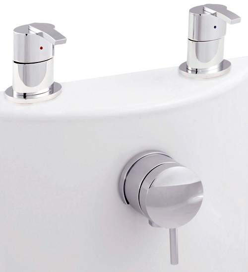 Hudson Reed Arina Freeflow Bath Filler Tap With Pop Up Waste & Overflow.