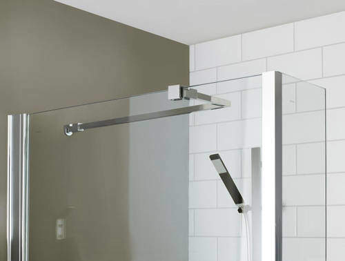 Hudson Reed Wet Room Universal Wetroom Glass Support Arm (Chrome).