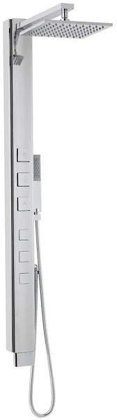 Hudson Reed Showers Melia Thermostatic Shower Panel With Jets (Chrome).