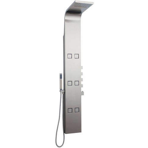 Hudson Reed Showers Astral Thermostatic Shower Panel (Stainless Steel).