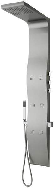 Hudson Reed Showers Surface Wave Thermostatic Shower Panel With Jets.