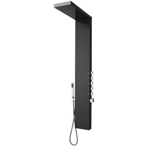 Hudson Reed Showers Dusk Thermostatic Shower Panel With Jets (Gun Metal).