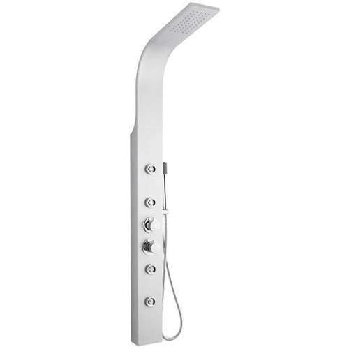 Ultra Showers Peyton Thermostatic Shower Panel (Matt Silver).