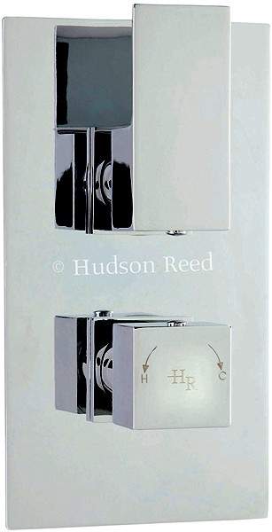 Hudson Reed Aspire Twin Concealed Thermostatic Shower Valve (Chrome).