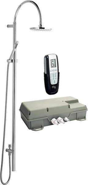 Hudson Reed I-Flow Remote Shower Kit & Grand Rigid Riser (High Pressure).