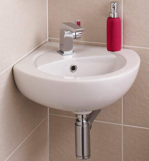 Ultra Jardine Corner Wall Hung Basin (1 Tap Hole).