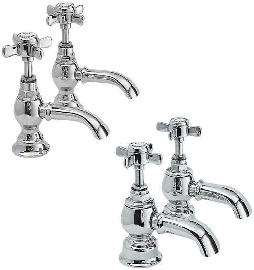 Nuie Beaumont Basin & Bath Tap Pack (Chrome).