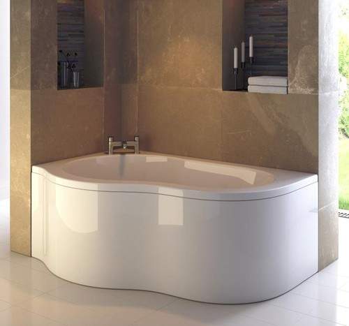 Ultra Baths Estuary Corner Bath. (Left Handed) 850x1500mm.