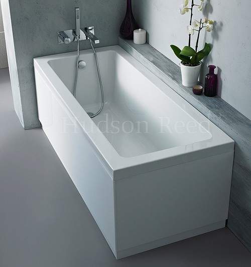 Hudson Reed Baths Mono Square Single Ended Bath With Panels. 1700x750mm.