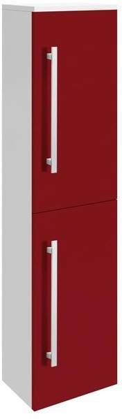Ultra Design Wall Mounted Bathroom Storage Cabinet 350x1400 (Red).