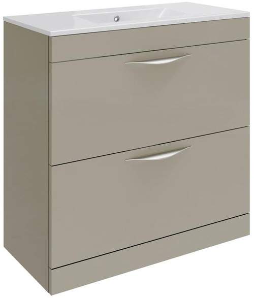 Hudson Reed Memoir 800mm Vanity Unit & 121 Basin (Cashmere).