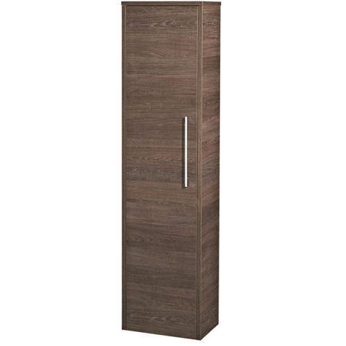 Hudson Reed Horizon 350mm Tall Wall Hung Cupboard Unit (Mid Oak).