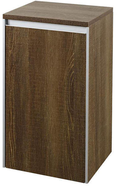 Hudson Reed Erin Wall Mounted Side Cabinet (Textured Oak).