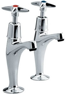 Kitchen High neck sink taps (pair)