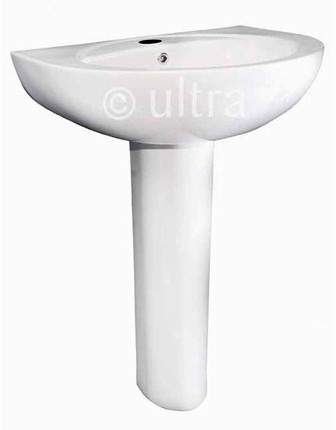 Ultra Jardine Basin & Full Pedestal (1 Tap Hole, 500mm).