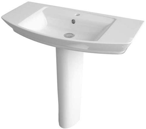 Hudson Reed Maya Basin & Full Pedestal (1 Tap Hole, 850mm).