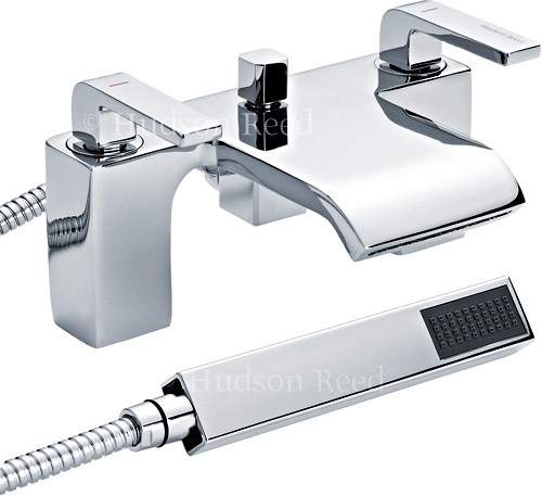 Hudson Reed Carma Waterfall Bath Shower Mixer Tap (Free Shower Kit).