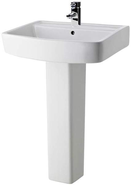 Ultra Mercury Basin & Full Pedestal (1 Tap Hole, 600mm).