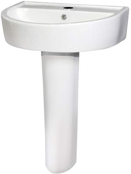 Ultra Orb Basin & Full Pedestal (1 Tap Hole, 600mm).