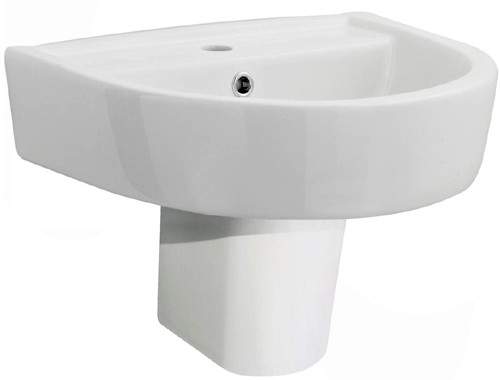 Ultra Orb Basin & Semi Pedestal (1 Tap Hole, 520mm).