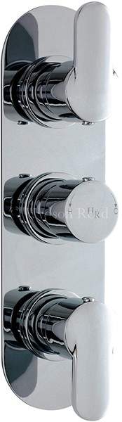 Hudson Reed Dias Triple Concealed Thermostatic Shower Valve (Chrome).