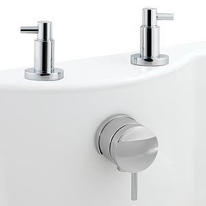 Ultra Horizon Freeflow bath filler with pop up waste and overflow.