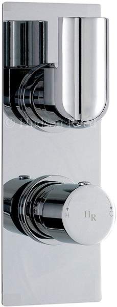 Hudson Reed Epic Twin Concealed Thermostatic Shower Valve (Chrome).