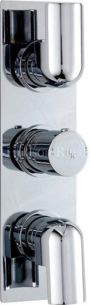 Hudson Reed Epic Triple Concealed Thermostatic Shower Valve (Chrome).