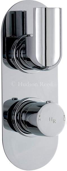 Hudson Reed Epic Twin Concealed Thermostatic Shower Valve (Chrome).