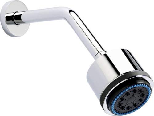 Component Kew Multi Function Shower Head With Cranked Arm (Chrome).
