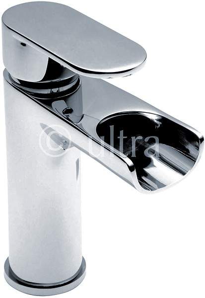 Ultra Flume Waterfall Basin Tap (Chrome).