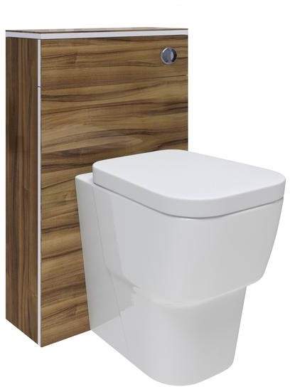 Hudson Reed Memoir 500mm Back To Wall WC Unit (Walnut).