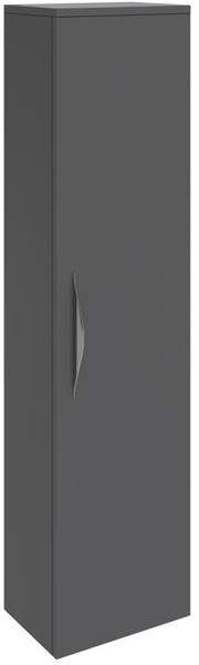 Hudson Reed Memoir 350mm Tall Wall Hung Cupboard Unit (Grey).