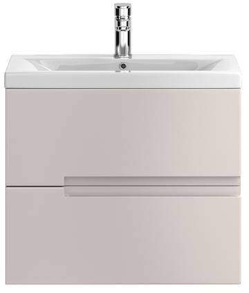 HR Urban Wall Hung 600mm Vanity Unit & Basin Type 2 (Cashmere).