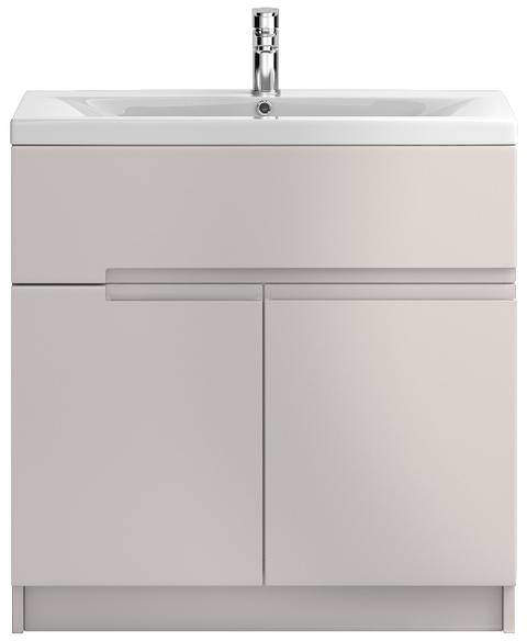 HR Urban Floor Standing 800mm Vanity Unit & Basin Type 2 (Cashmere).