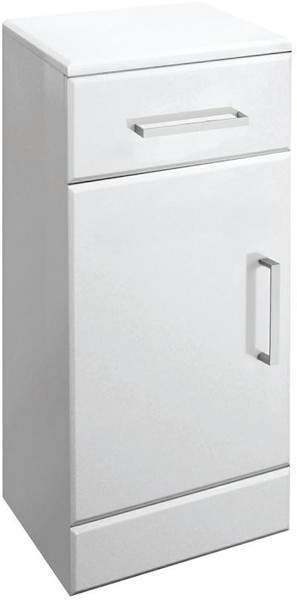 Ultra Beaufort Bathroom Cabinet With Drawer. 250x300x766mm (White).