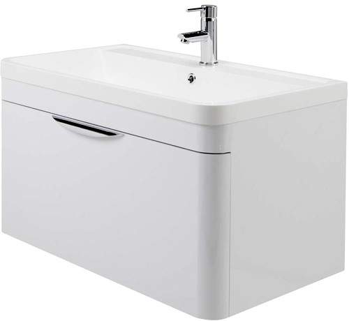 Nuie Parade Wall Mounted Vanity Unit With Drawer & Basin 800x400.