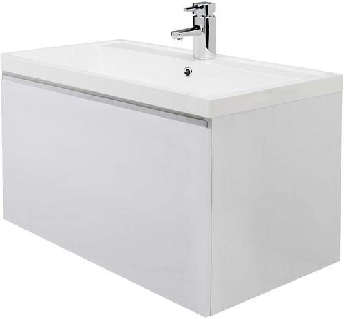Premier Tribute Wall Mounted Vanity Unit With Drawer & Basin 800x400.