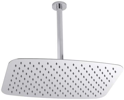 Hudson Reed Showers Soft Shower Head With Arm 450x300mm.