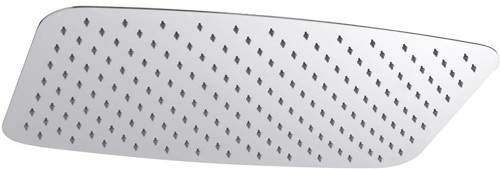 Hudson Reed Showers Soft Rectangular Fixed Shower Head (550x350mm).