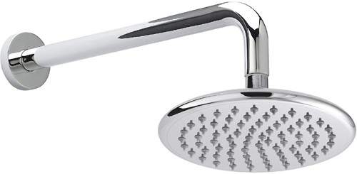 Hudson Reed Showers Round Shower Head With Arm (200mm).