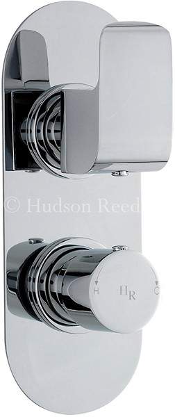 Hudson Reed Hero Twin Concealed Thermostatic Shower Valve (Chrome).