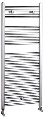 Towel Rails Flat Straight Towel Rail (Chrome). 500x1200mm. 2741 BTU.