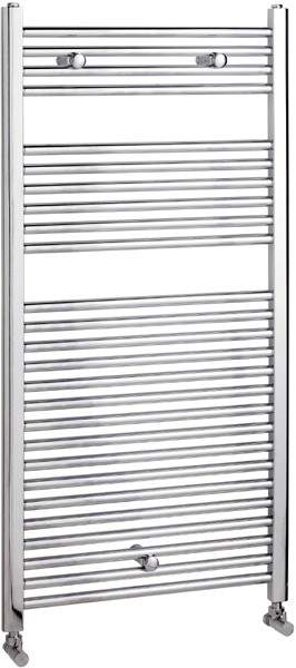 Towel Rails Flat Straight Towel Rail (Chrome). 600x1200mm. 3210 BTU.