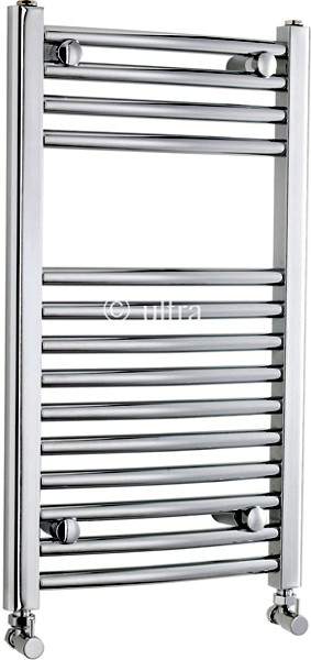 Ultra Radiators Cloakroom Heated Towel Rail (Chrome). 400x700mm.