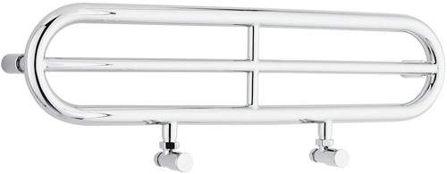 Hudson Reed Finesse Oval Towel Radiator. 800x186 (Chrome).