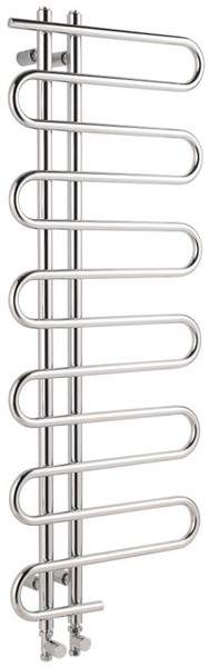 Hudson Reed Finesse Twisted Towel Radiator. 1310x500 (Chrome).