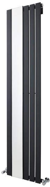 Crown Radiators Seville Flat Panel Vertical Radiator (Anthracite). 1800x425mm.